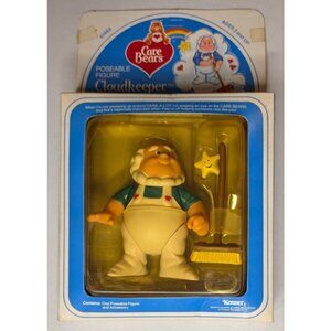 Vintage 1983 Care Bears Cloudkeeper Figure Kenner Sealed Carded Toy